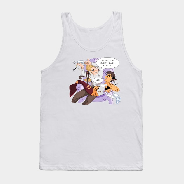 Catradora Trying to Watch Runeflix Tank Top by PurpleMoose